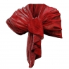 Red Pois Elegant Scarf Light Pleated Stole Light Scarf Shawl Cover