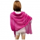 Red Pois Elegant Scarf Light Pleated Stole Light Scarf Shawl Cover