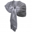 Argento Elegante Sciarpa Seta Scialle Foulard Coprispalle Stola Cerimonia Matrimonio