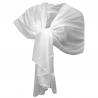 Bianco Elegante Sciarpa Seta Scialle Foulard Coprispalle Stola Cerimonia Matrimonio