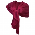 Fuchsia Silk Scarf Shawl Foulard Shrug Stole Wedding Ceremony