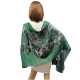 Verde militare Elegante Sciarpa Seta Scialle Foulard Coprispalle Stola Cerimonia Matrimonio