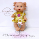 mod.25 NINES D'ONIL PEPOTES 28cm Bambola Profumata Mini Neonato con Ciuccio Gioco Collezione