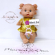 mod.25 NINES D'ONIL PEPOTES 28cm Bambola Profumata Mini Neonato con Ciuccio Gioco Collezione