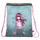 Santoro Gorjuss Cherry Sacca Sacco Sport Zaino Piatto con Lacci 44x33cm Ragazza