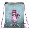 Santoro Gorjuss Cherry Sacca Sacco Sport Zaino Piatto con Lacci 44x33cm Ragazza