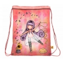 Santoro Gorjuss Ballerina Sacca Sport Zaino Piatto con Lacci 44x33cm Ragazza