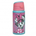 Disney Minnie Mouse 500ml Aluminum Bottle with Thermal Drinking Straw