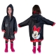 Minnie Mouse Giacca Parapioggia Impermeabile da 4-9anni Bambina Nero Poncho