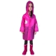Principesse Giacca Parapioggia Impermeabile da 3-8anni Bambina Rosa Poncho