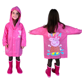 Peppa pig Rain Jacket RAINCOAT Waterproof PVC 2-5 Years Girl