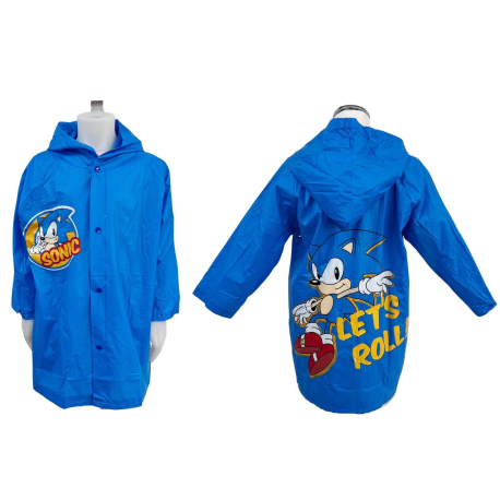 Sonic Rain Jacket RAINCOAT Waterproof PVC 4-9 Years