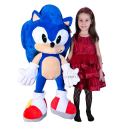 Sonic Peluche 120cm Gigante The Hedgehog Riccio Blu Originale Ragazzi Bambini 0+