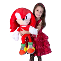 Knuckles Sonic The Hedgehog Plush Toy 80 cm Blue Original Boys Children