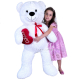 Giant Bear 120cm Brown Plush Teddy Bear Soft Big Size XXXL