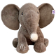Giant Plush Elephant Ginger Hairy 80cm Sitting Plush Soft Big Size XXXL