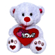 Bear 50cm Gold, Silver Thread Big Plush with Valentine's Love Heart