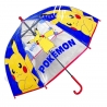 Pokemon Picachu Blu Ombrello Trasparente Poe Bambini Ombrellino Parapioggia per Pioggia