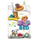 Paw Patrol 3 Pieces Set Child Bed Duvet Cover, Pillowcase + Sheets under