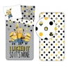 Minions Banana 3Pezzi Set Letto Singolo 140x200cm Copripiumino + Federa + Lenzuola con Angoli
