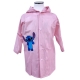 Stitch Giacca Parapioggia Impermeabile da 3-8anni Bambina Rosa Poncho