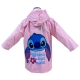 Stitch Giacca Parapioggia Impermeabile da 3-8anni Bambina Rosa Poncho