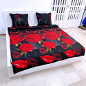 Black Roses Sheet Set for Queen Size Bed Duvet Cover 200x220cm m9
