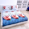 Rose Arancio Set Lenzuola per Letto Una Piazza e Mezza Copripiumino 200x220cm m.14
