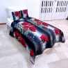 Black Roses Quilt Lightweight Bedspread for a Queen Size Bed 200x220cm mod.10