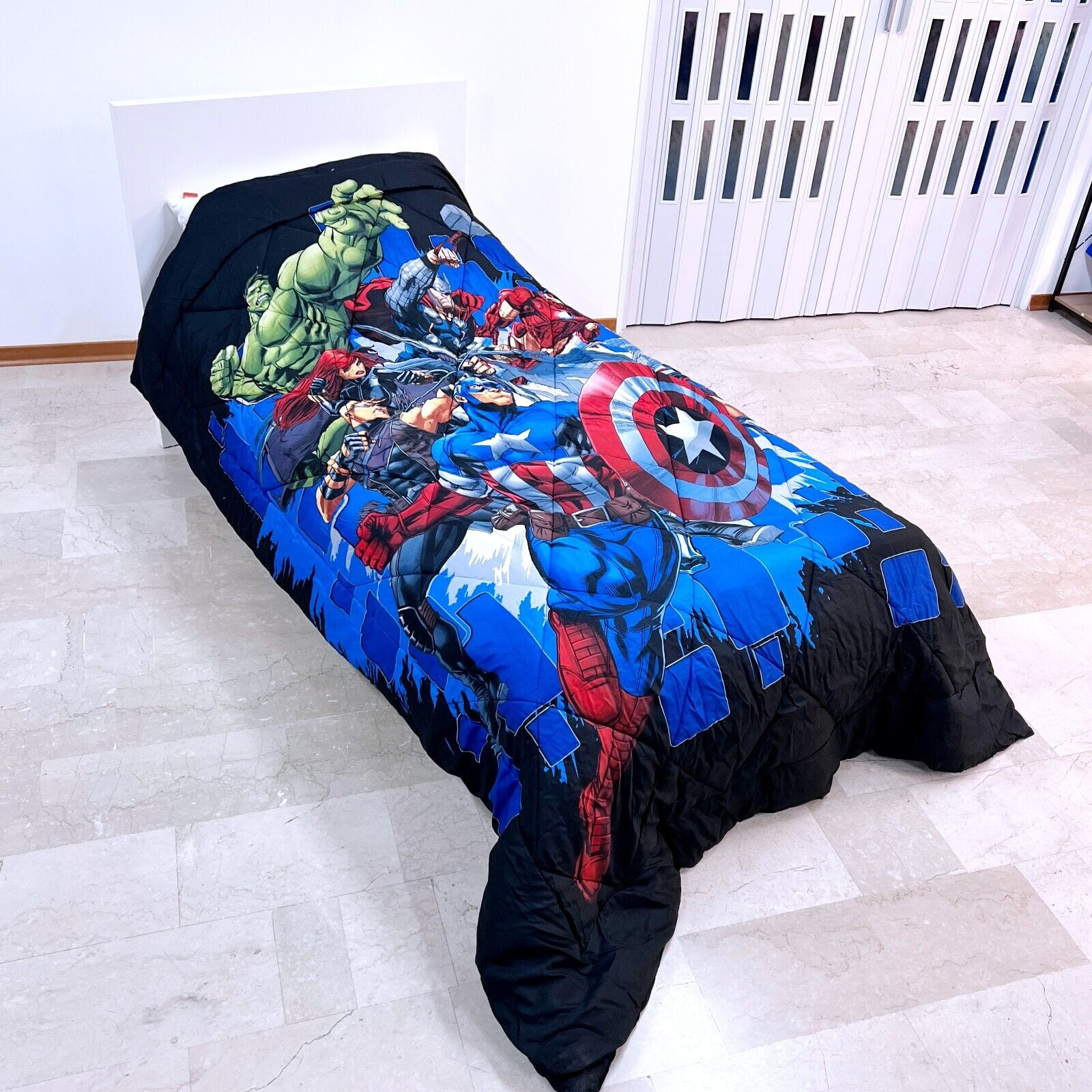 Marvel Avengers Trapunta Piumone Invernale 180x260cm Letto singolo