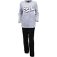 Disney Mickey Mouse Men Women Long Pajamas Two Pieces Winter Coral Fleece
