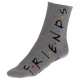 Friends Series Men's Women's Long Pajamas + Socks, Two Pieces Warm Coral Fleece