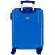 Stitch Blu Cabin Suitcase 55cm ABS Rigid Trolley Children Boys Hand Luggage 4 Wheels