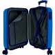 Stitch Blu Cabin Suitcase 55cm ABS Rigid Trolley Children Boys Hand Luggage 4 Wheels