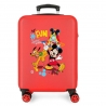 Disney Mickey Mouse Cabin Suitcase 55cm ABS Rigid Trolley Children Boys Hand Luggage 4 Wheels
