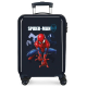 Spiderman Blu scuro Valigia Cabina 55cm ABS Rigida Trolley Bambini Ragazzi Bagaglio a mano 4 Ruote