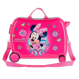 Minnie Ride-On Suitcase ABS Rigid Trolley Children's Hand Luggage 4 Wheels