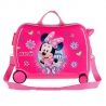 Disney Minnie Mouse Valigia Cavalcabile ABS Rigida Trolley Bambini Bagaglio a mano 4 Ruote