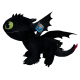 Dragon Trainer III Sdentato Furia Buia 90cm Peluche Grande Soft Plush Size XL