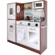 Large Wooden Kitchen h - 80cm for Children with Lights, Sounds, Pots and Accessories