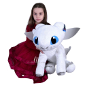 Dragon Trainer III Furia Chiara Bianco 80cm Peluche Grande Soft Plush Size XL