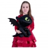 Dragon Trainer III Sdentato Furia Buia 50cm Peluche Grande Soft Plush Size L