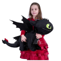 Dragon Trainer III Sdentato Furia Buia 90cm Peluche Grande Soft Plush Size XL