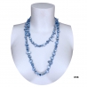 Long Pearl Necklace Hard stones, crystal beads Women