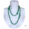 Long Pearl Necklace Hard stones, crystal beads Women