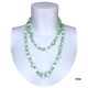Long Pearl Necklace Hard stones, crystal beads Women