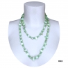 Long Pearl Necklace Hard stones, crystal beads Women