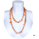 Long Pearl Necklace Hard stones, crystal beads Women