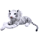 Tigre Bianca 50cm FELINI Peluche Sdraiato Soft Plush taglia M