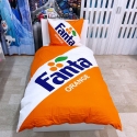 Fanta Set 2 pezzi Letto Singolo Copripiumino 140x200cm Federa Cotone Reversibile